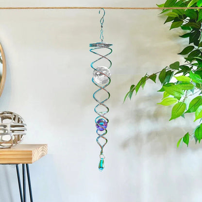 🔥 Last Day Sale Price |✨ Sacred Journey Spiral Crystal - Handmade by Sarah Moon (14 inches Length)