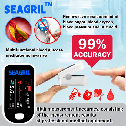 SEAGRIL™ 2026 New Advanced Non-invasive Glucose Monitor - 99.9% Accuracy + Exclusive Gifts ✅ TGA Certified