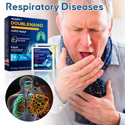 FDA Approved SEAGRIL™ DoubleNano COPD Relief Patch (💝 Cough, wheezing, shortness of breath, sputum, stuffy nose, bronchitis, bronchitis, allergy symptoms, lung discomfort)