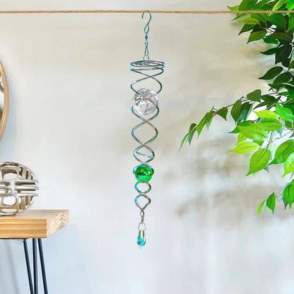 🔥 Last Day Sale Price |✨ Sacred Journey Spiral Crystal - Handmade by Sarah Moon (14 inches Length)