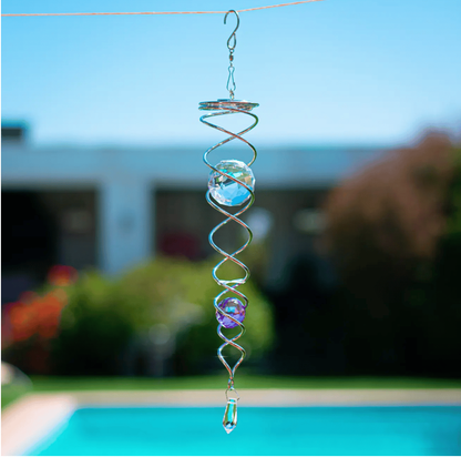 🔥 Last Day Sale Price |✨ Sacred Journey Spiral Crystal - Handmade by Sarah Moon (14 inches Length)