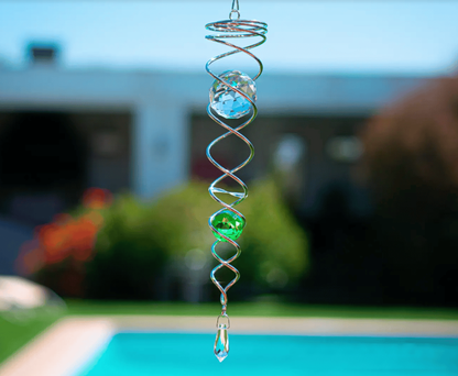 🔥 Last Day Sale Price |✨ Sacred Journey Spiral Crystal - Handmade by Sarah Moon (14 inches Length)